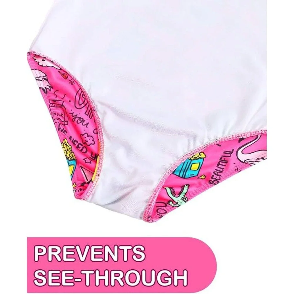 Girls 7-8Y Swimsuit One Piece Bathing Suit Kids' Swimwear Quick Dry Summer Beac